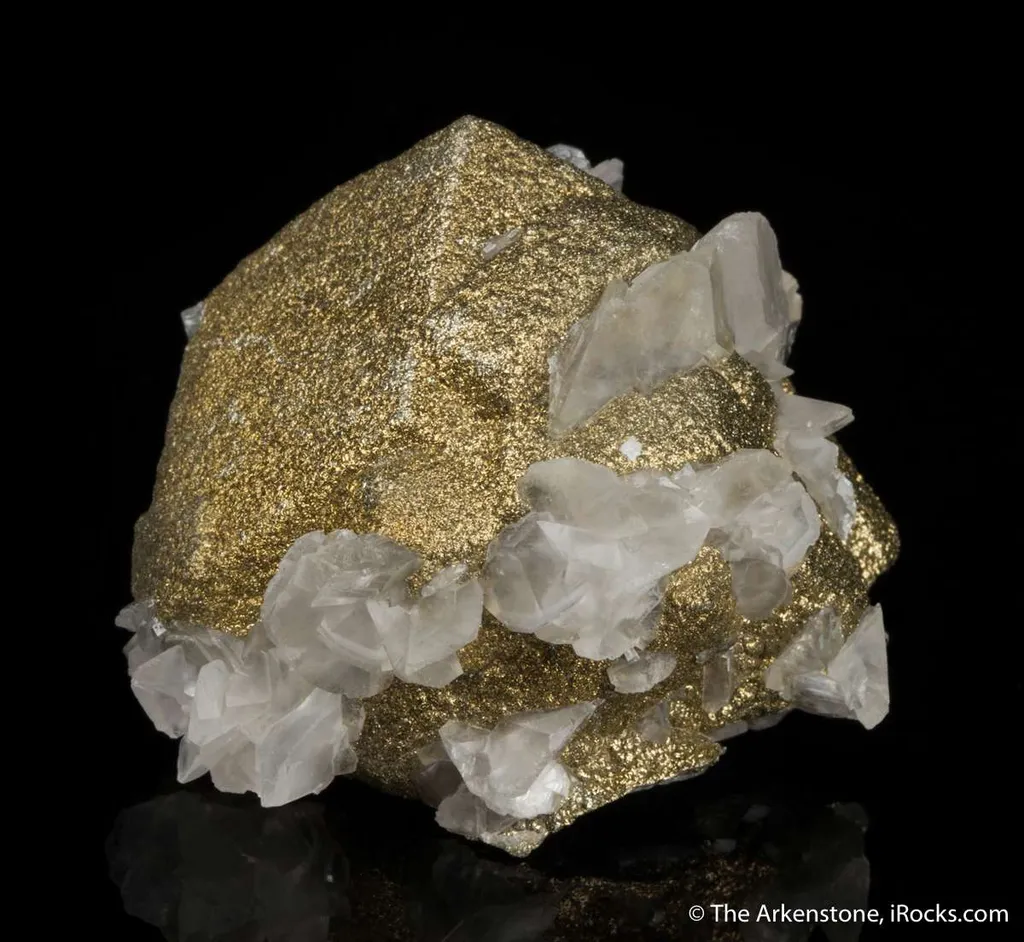 Calcite coated with Pyrite - image 4