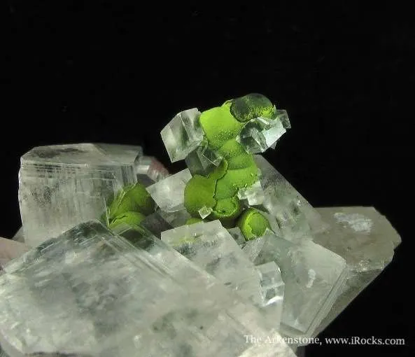 Calcite Coating Mottramite Stalactite - image 4