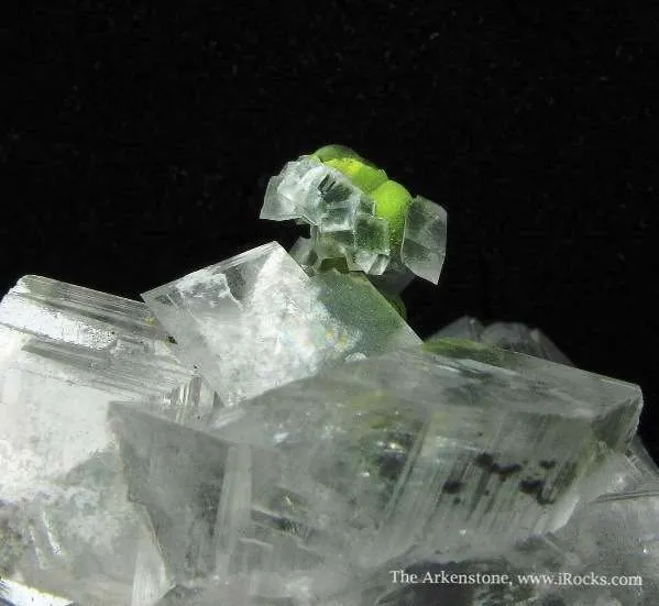 Calcite Coating Mottramite Stalactite - image 3