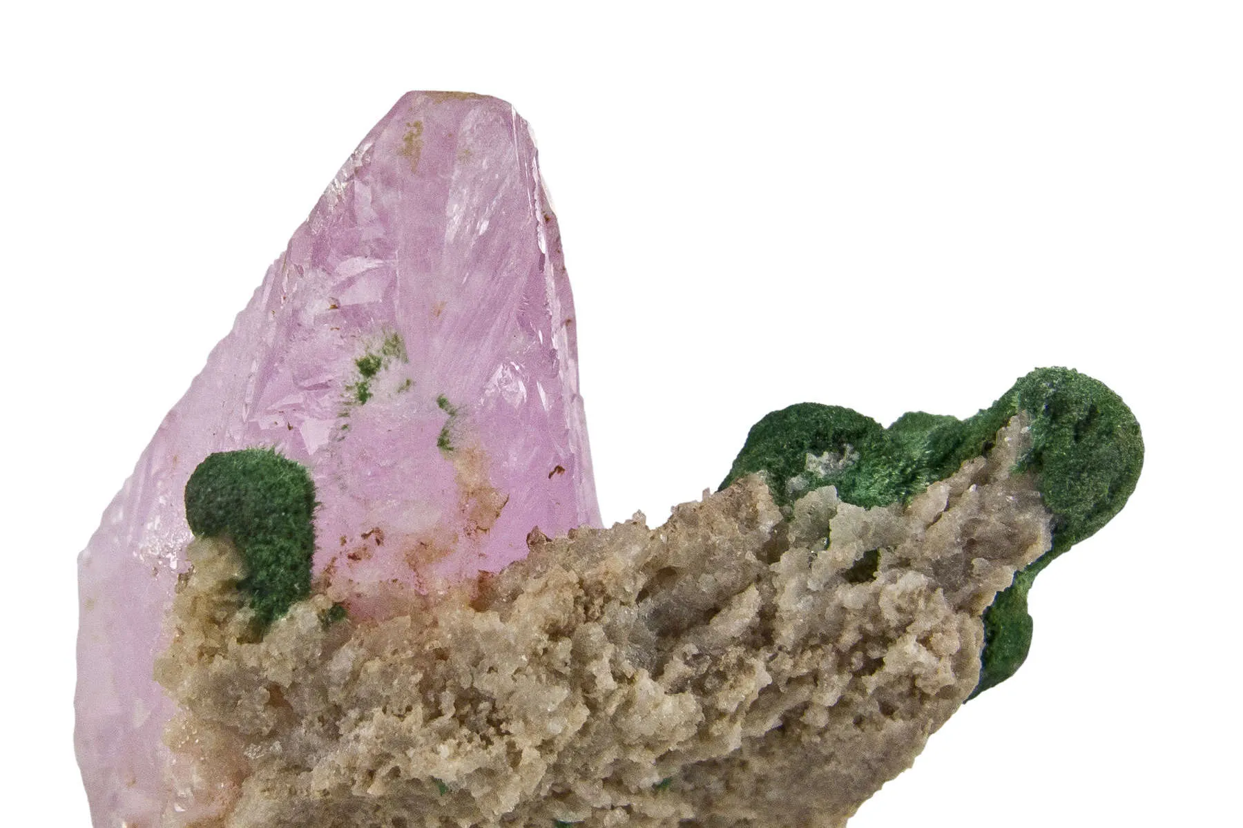 Calcite (Cobaltian) and Malachite - image 4