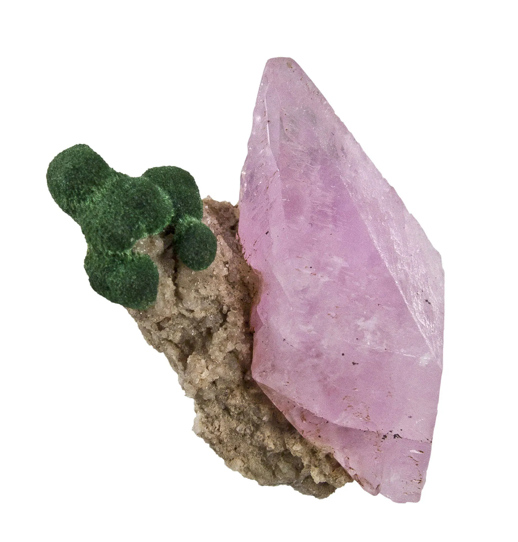 Calcite (Cobaltian) and Malachite - image 5