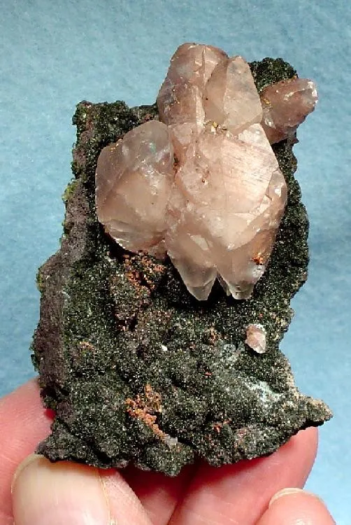 Calcite, Copper, Epidote image