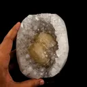 Calcite Crystals on Sparkling MM Quartz Stalactite Natural Mineral Specimen - image 4