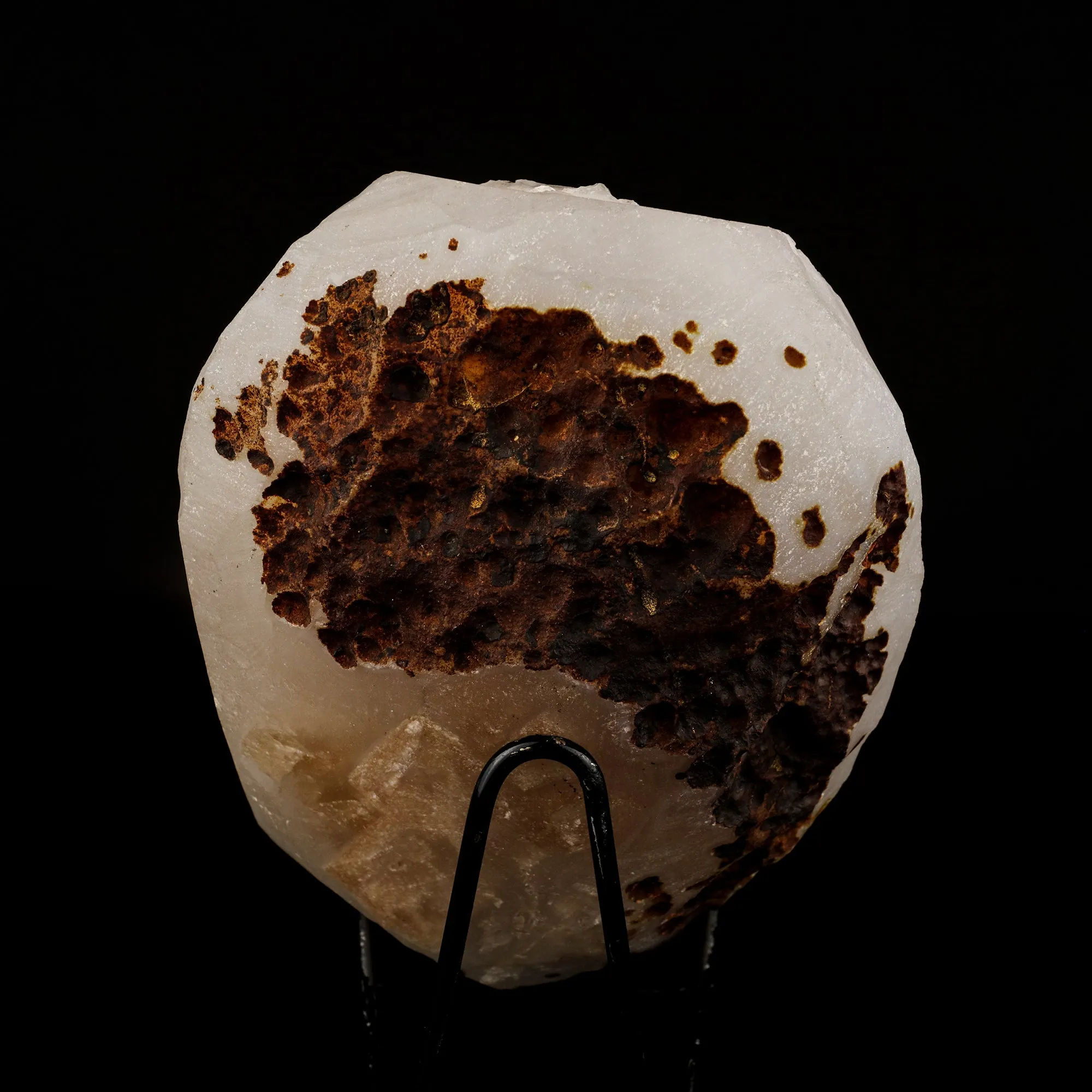 Calcite Crystals on Sparkling MM Quartz Stalactite Natural Mineral Specimen - image 5