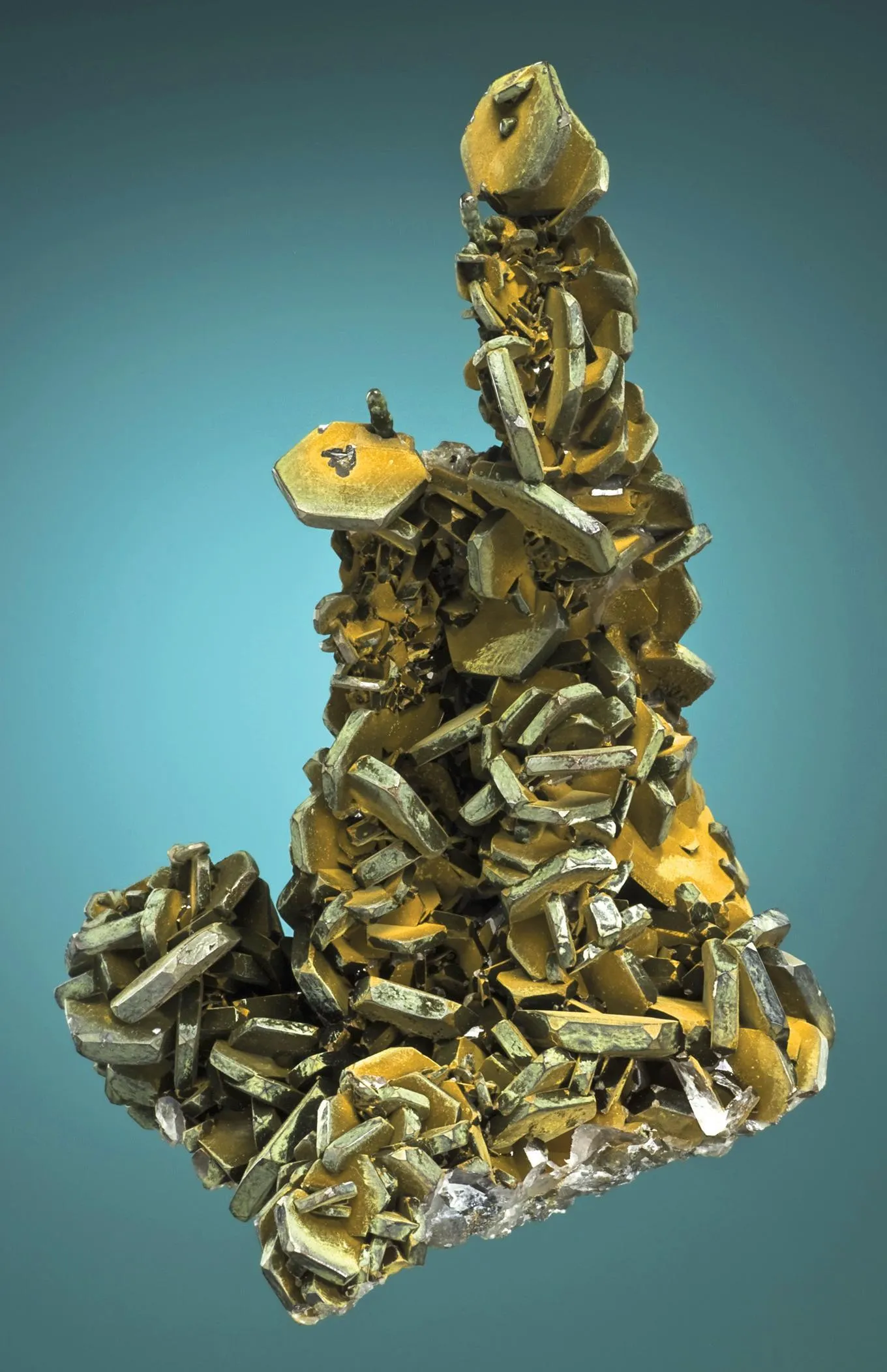 Calcite crystals with limonite - image 1