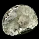 Calcite Cube inside MM Quartz Geode Natural Minerals Specimen - image 2