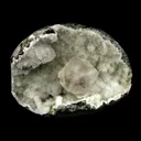 Calcite Cube inside MM Quartz Geode Natural Minerals Specimen - image 1