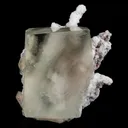 Calcite Cube with Chalcedony Corals Natural Mineral Specimen - image 1