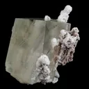 Calcite Cube with Chalcedony Corals Natural Mineral Specimen - image 2