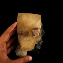 Calcite Cube with Chalcedony Natural Mineral Specimen - image 4