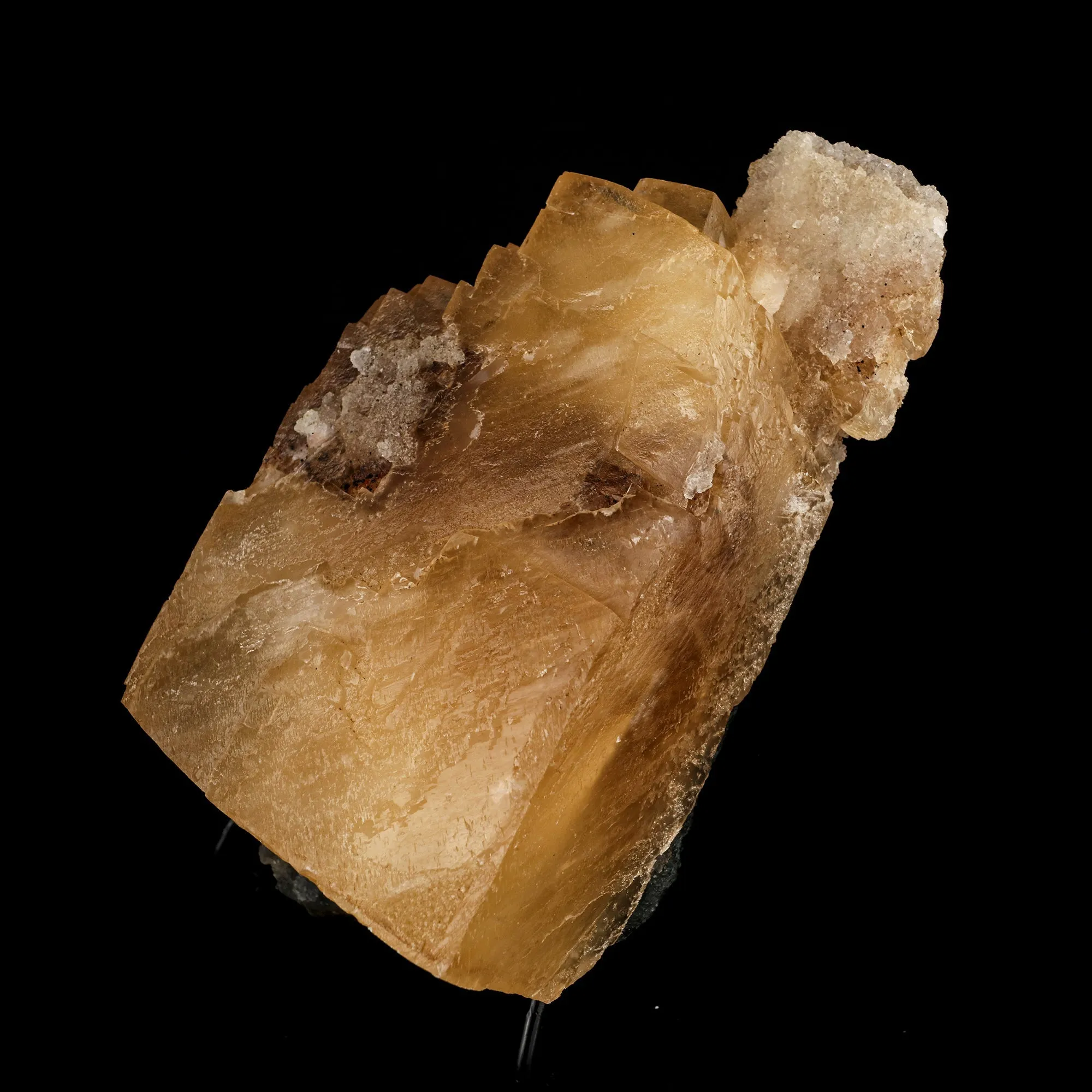Calcite Cube with Chalcedony Natural Mineral Specimen - image 2