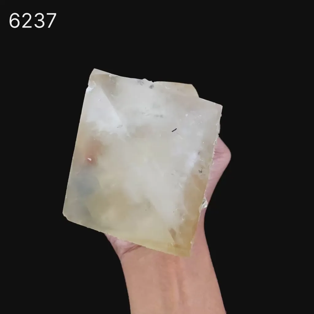 Calcite Cube with MM Quartz Natural Mineral Specimen - image 2