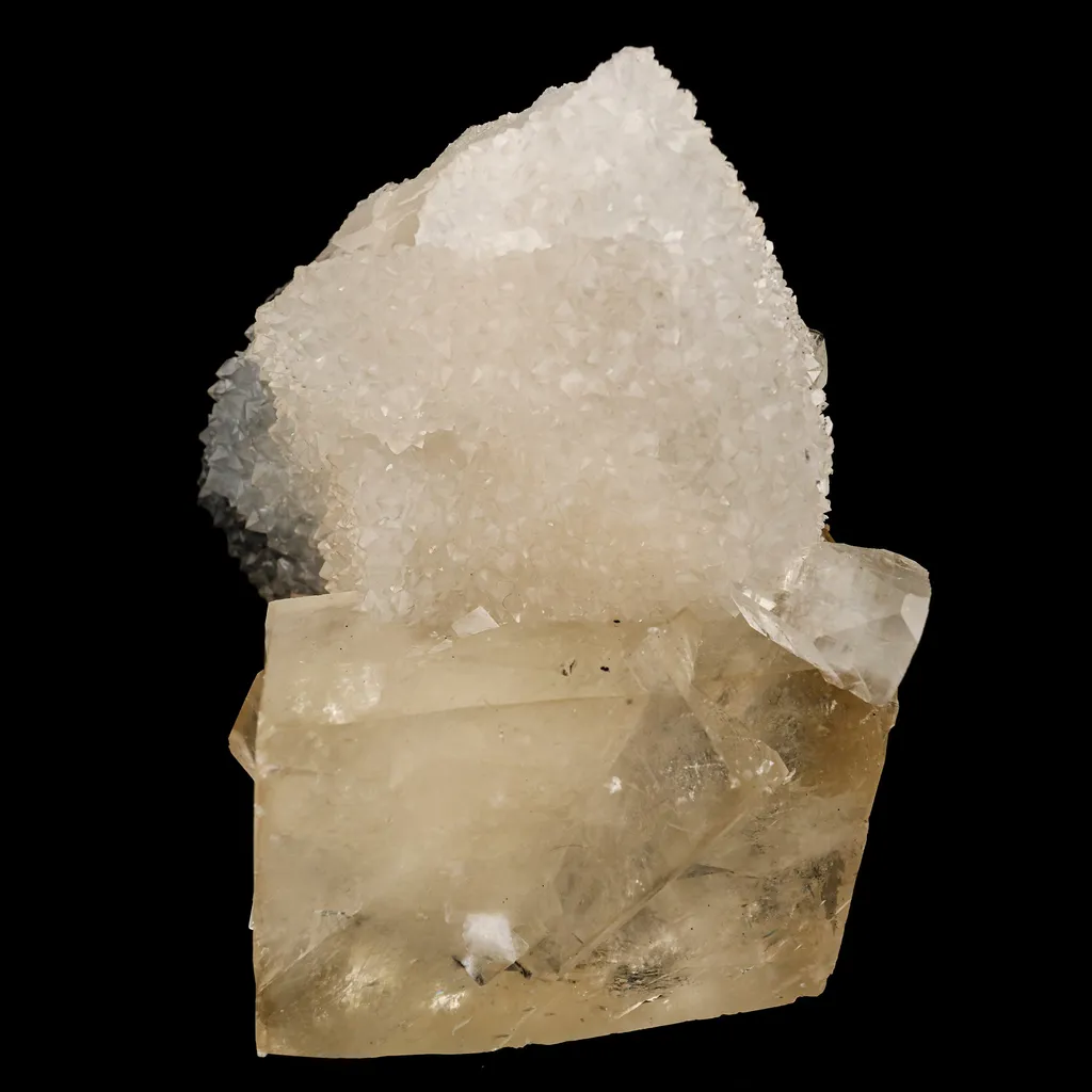 Calcite Cube with MM Quartz Natural Mineral Specimen - image 6