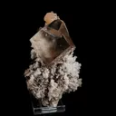 Calcite Cube with Stilbite and Chalcedony Natural Mineral Specimen - image 2