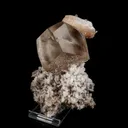Calcite Cube with Stilbite and Chalcedony Natural Mineral Specimen - image 1