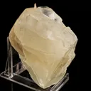 Calcite Cube with Stilbite Natural Mineral Specimen - image 2