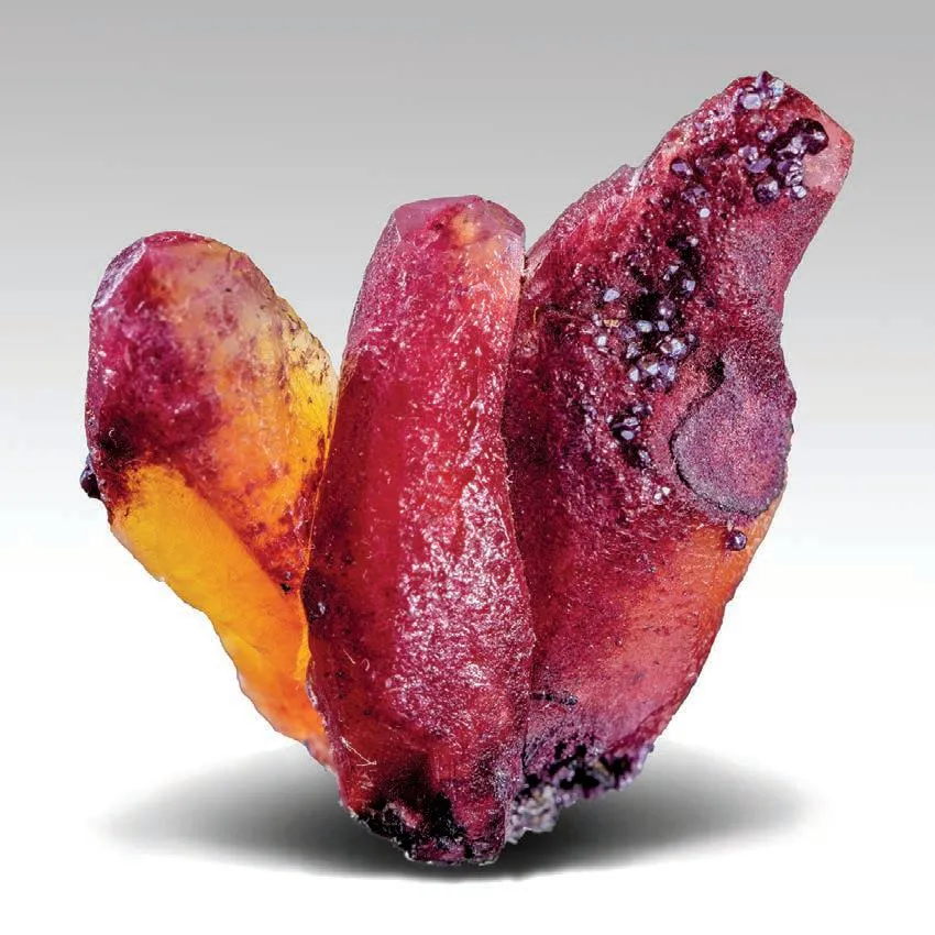 Calcite, Cuprite (Chalcotrichite) image