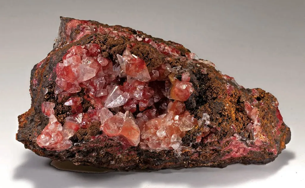 Calcite, Cuprite, Copper image