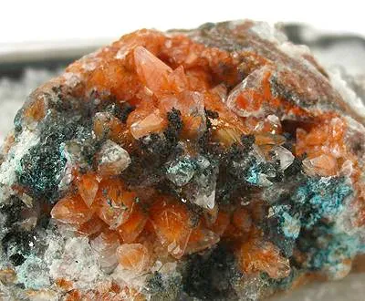 Calcite, Cuprite (Var: Chalcotrichite), Copper - image 2