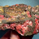Calcite, Cuprite (Var: Chalcotrichite) - image 1