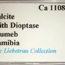 Calcite, Dioptase - image 2
