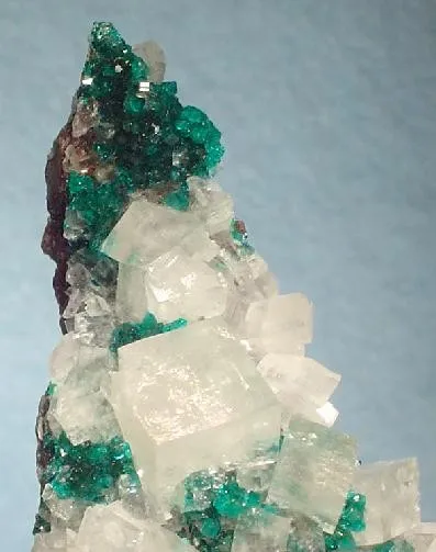 Calcite, Dioptase - image 2