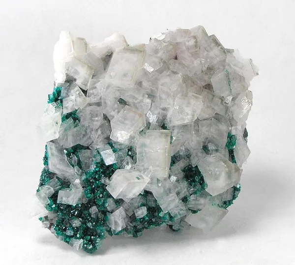 Calcite, Dioptase image