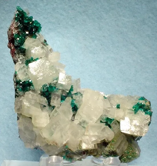 Calcite, Dioptase image