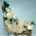 Calcite, Dioptase - image 1