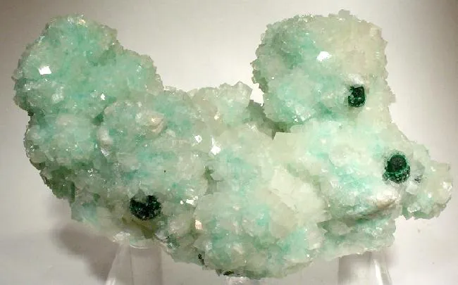 Calcite, Dioptase, Malachite image