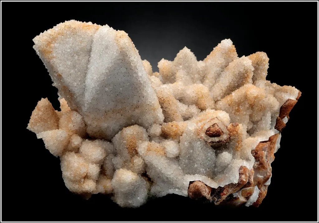 Calcite, drusy Quartz image