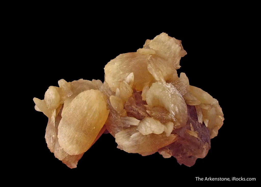 Calcite (fl) on Fluorite image