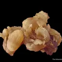 Calcite (fl) on Fluorite - image 1