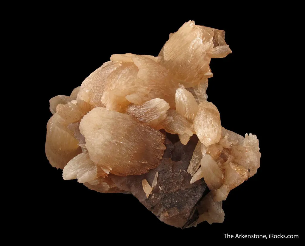 Calcite (fl) on Fluorite - image 6