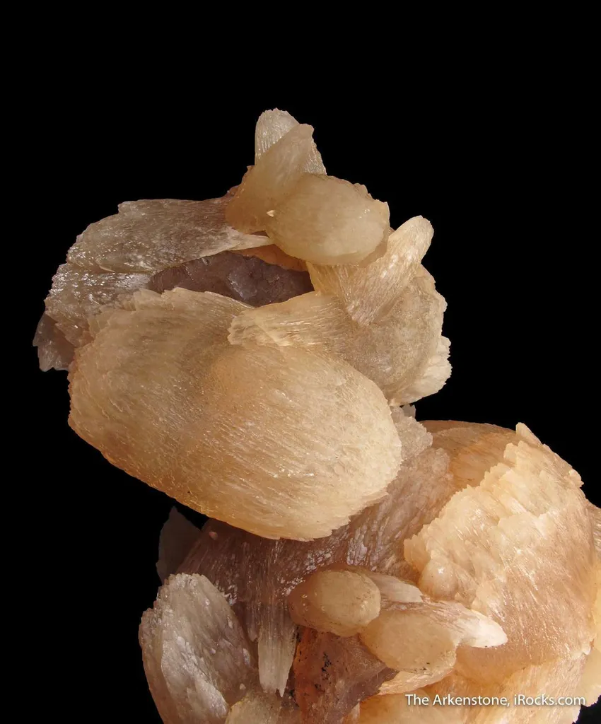 Calcite (fl) on Fluorite - image 4
