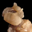 Calcite (fl) on Fluorite - image 4