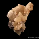 Calcite (fl) on Fluorite - image 2