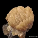 Calcite (fl) on Fluorite - image 3
