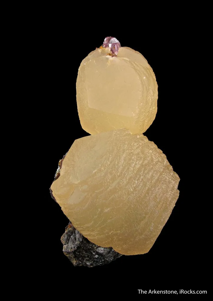 Calcite (fl) with Fluorite and Sphalerite - image 2