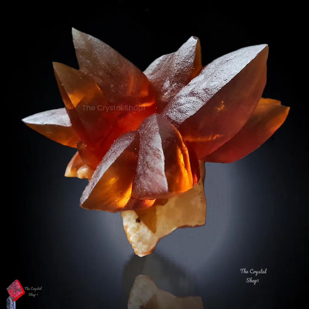Calcite Flower on Barite image