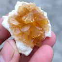 Calcite Flower on Okenite Matrix - image 3