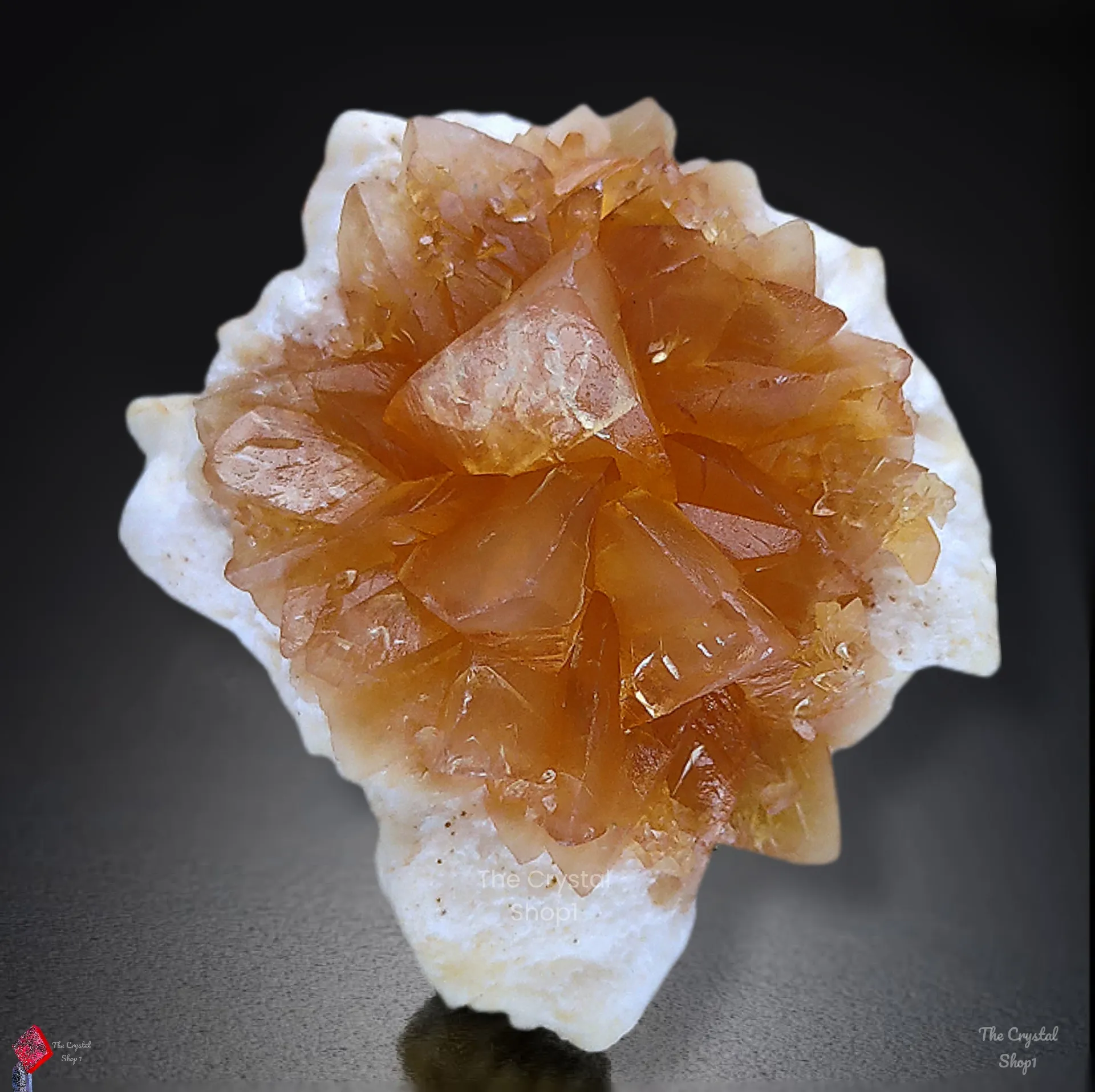 Calcite Flower on Okenite Matrix - image 10