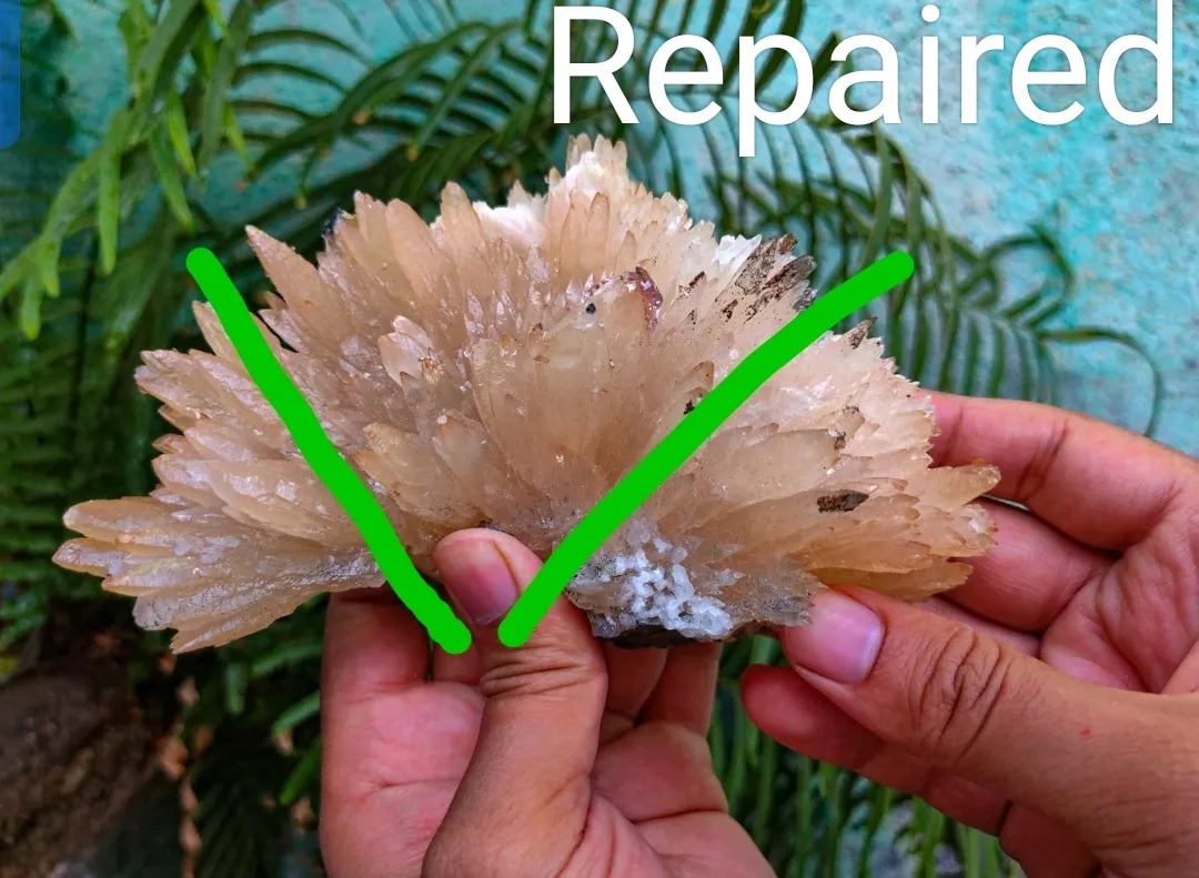 Calcite Flower with Chalcopyrite with Karur Amethyst Crystal - image 6
