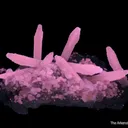 Calcite (fluorescent) and Celadonite on Quartz (var. Chalcedony) - image 7