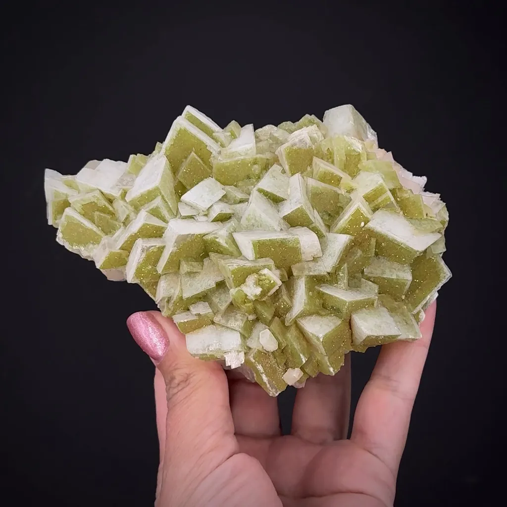Calcite (Fluorescent) with Duftite image
