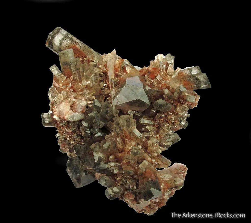 Calcite (fluorescent) with Hematite - image 8