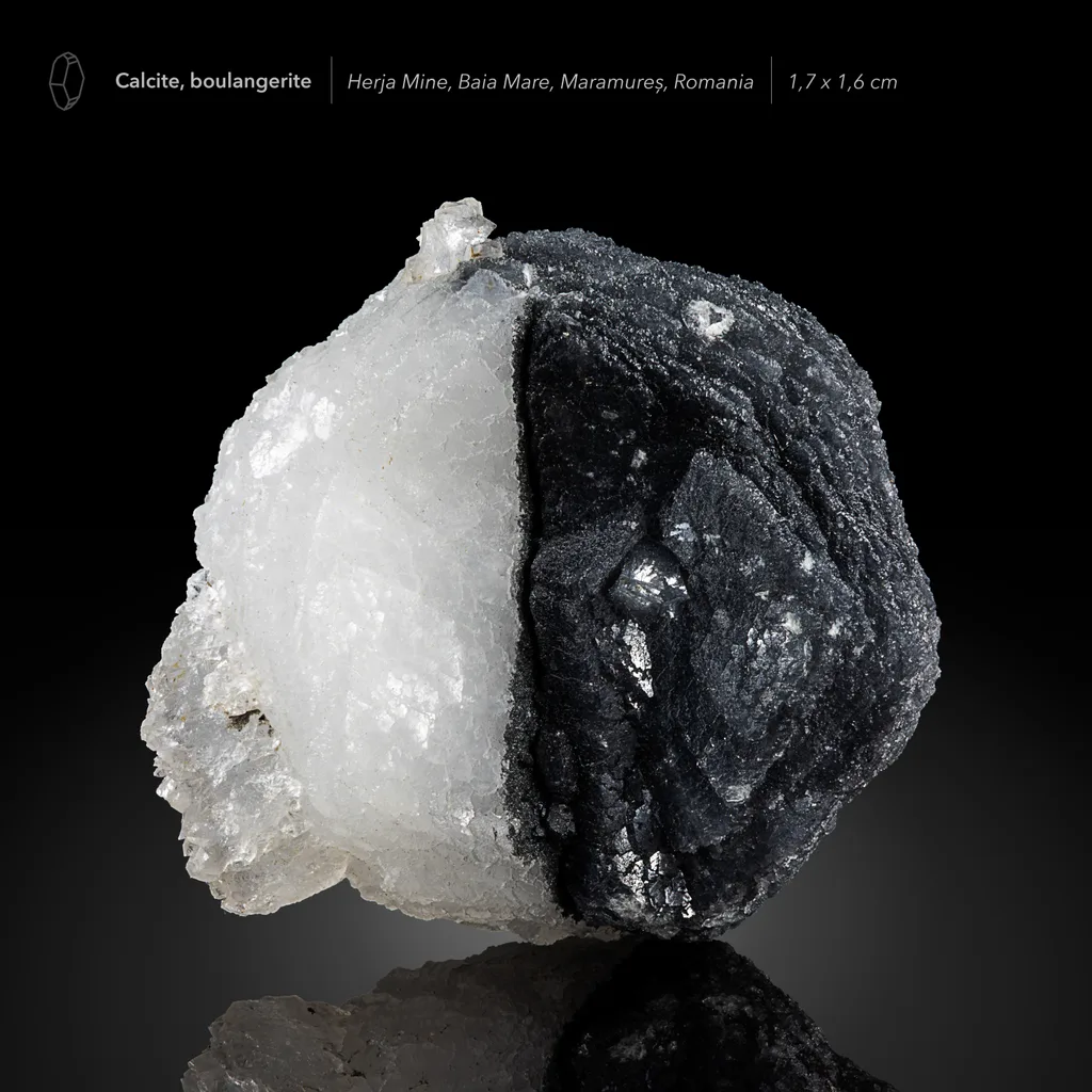 Calcite from Herja Mine, Baia Mare, Maramureș County, Romania image
