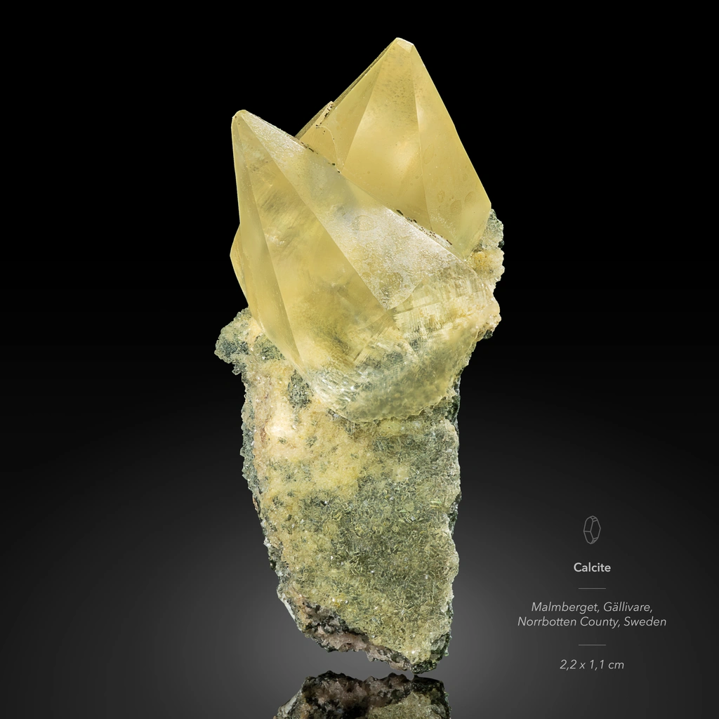 Calcite from Malmberget, Gällivare, Norrbotten County, Sweden image