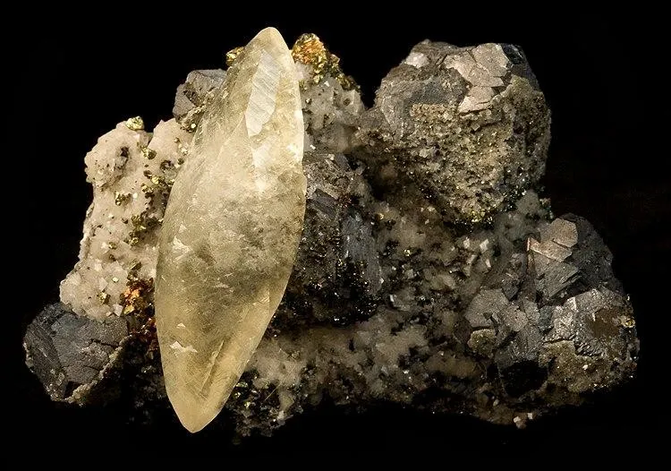 Calcite, Galena, Chalcopyrite, Dolomite image