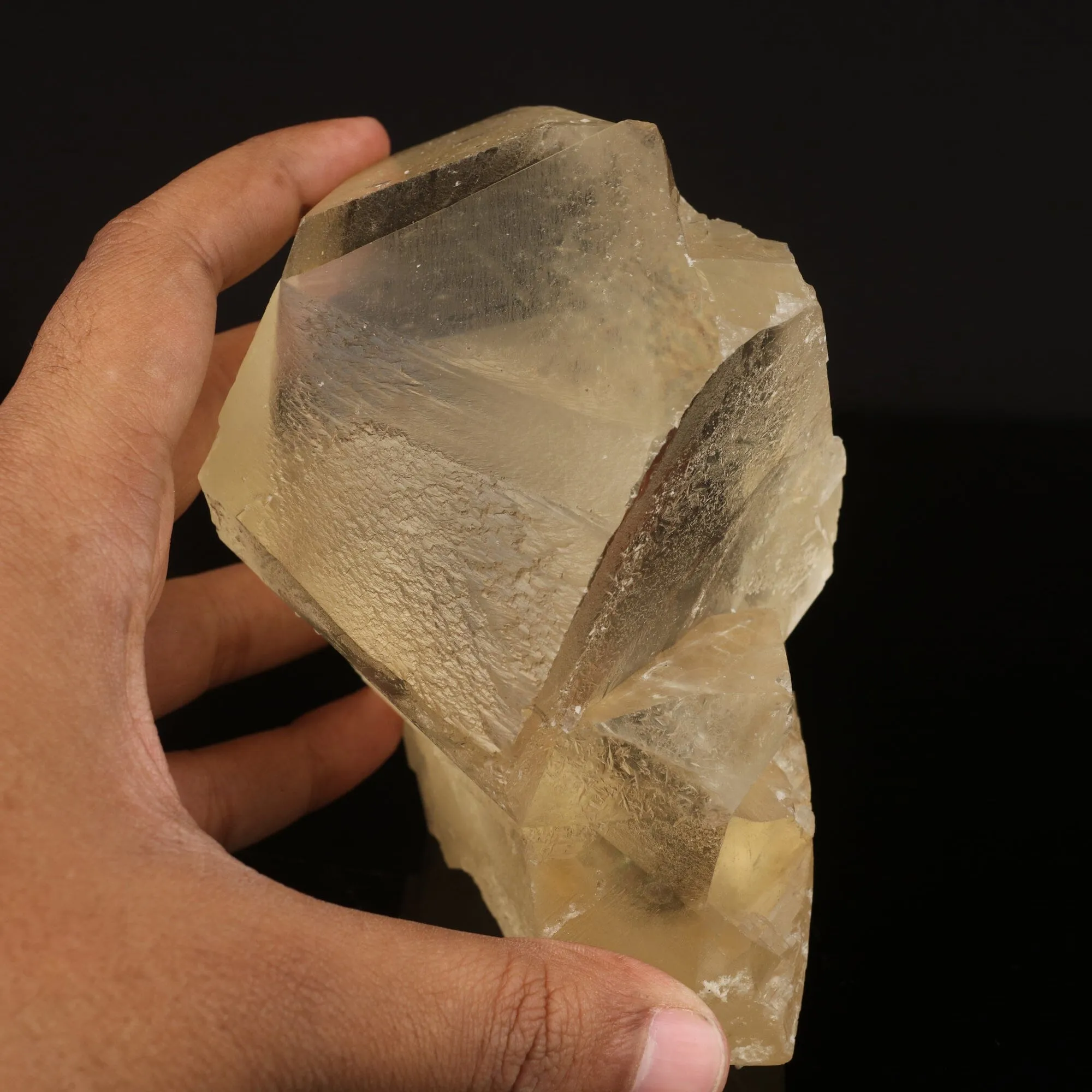 Calcite Golden Color Natural Mineral Specimen - image 3